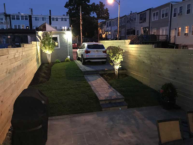 Backyard Remodel with Walkway